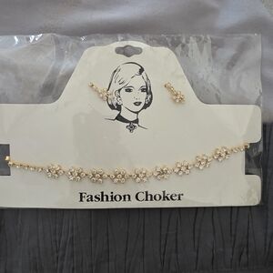 Elegant Gold Fashion Choker Necklace